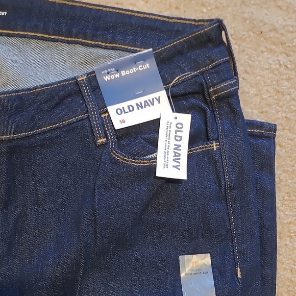 Old Navy Dark Blue Bootcut Jeans - Picture 4 of 7